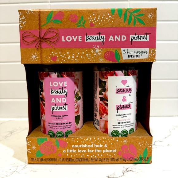 Love Beauty & Planet Shampoo & Conditioner 13.5 fl oz
Murumuru Butter & Rose - Picture 1 of 2